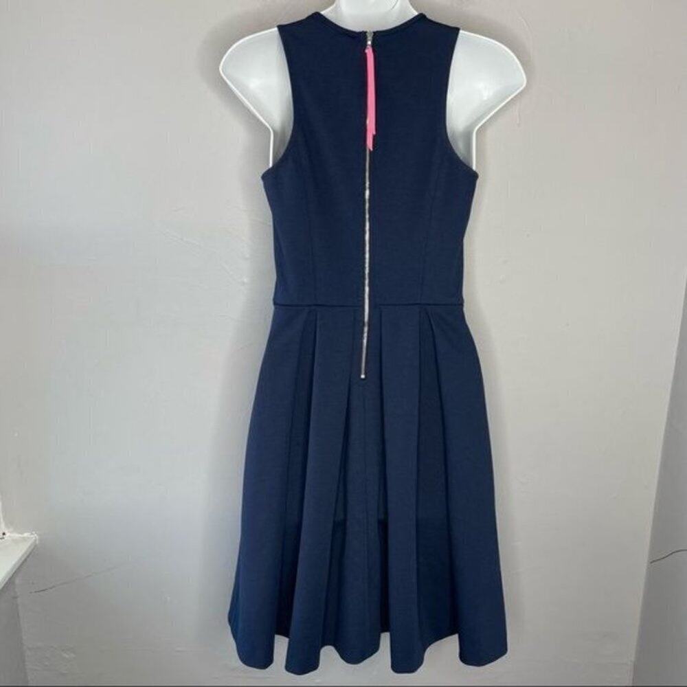 REBECCA TAYLOR Dress Womens Size 2 Fit & Flare Feminine Nautical Party Holiday - Picture 5 of 9